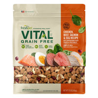 Vital® Grain-Free Chicken, Beef, & Salmon Dog Food Bag | Dog Food Protein Bag | Grain-Free | 1.75lb or 5.5lb