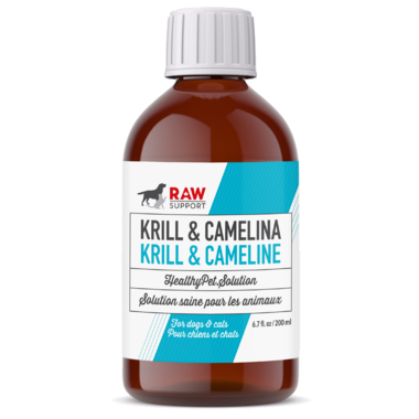 Krill & Camelina Oil -Raw Support For Dogs + Cats